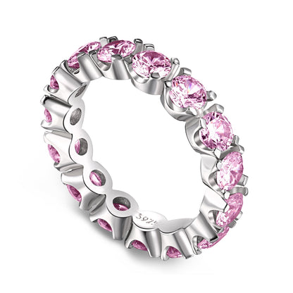 [Lucky Star]Eternity Round Cut Tennis Ring