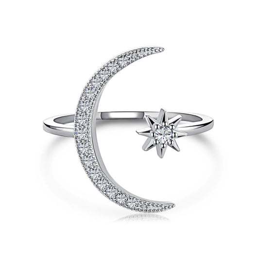 [Lucky Star]Eternity Moon & Star Ring