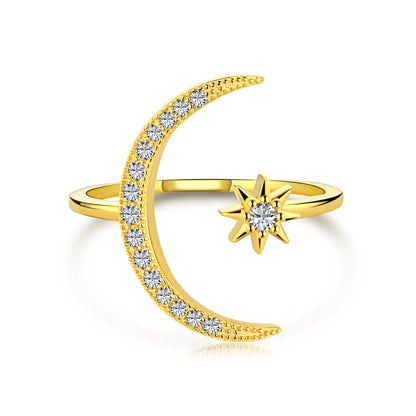 [Lucky Star]Eternity Moon & Star Ring