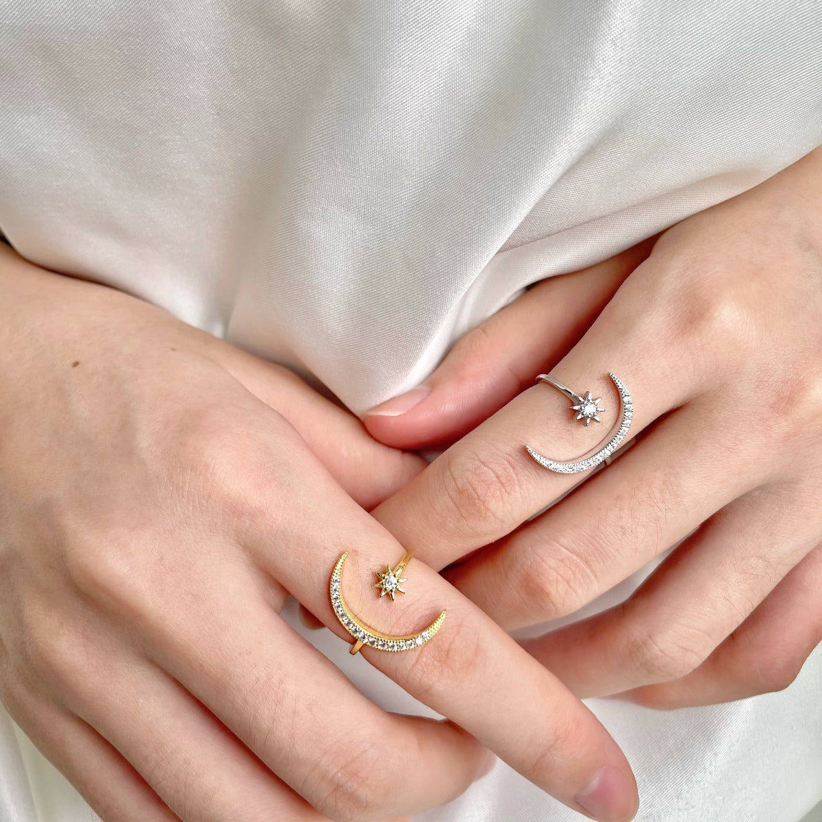 [Lucky Star]Eternity Moon & Star Ring