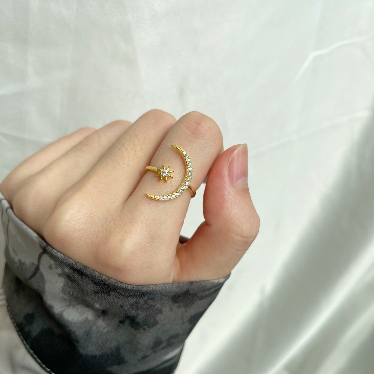 [Lucky Star]Eternity Moon & Star Ring