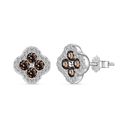 [Lucky Star]Four-Leaf Clover Flower Shaped Earrings