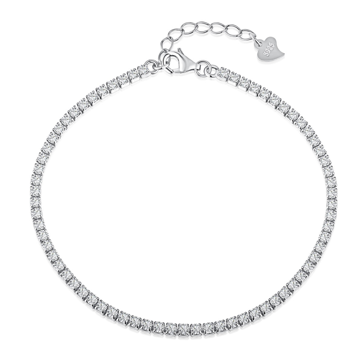 [Lucky Star]Radiant Shinning Princess Cut Tennis Bracelet