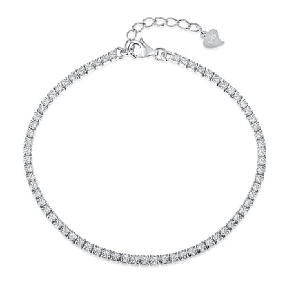 [Lucky Star]Radiant Shinning Princess Cut Tennis Bracelet