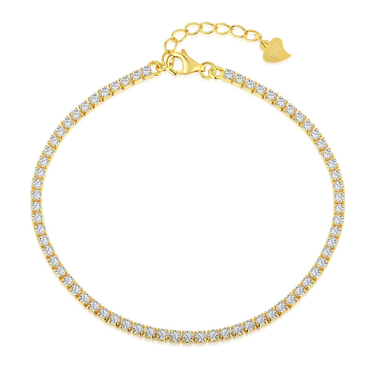 [Lucky Star]Radiant Shinning Princess Cut Tennis Bracelet