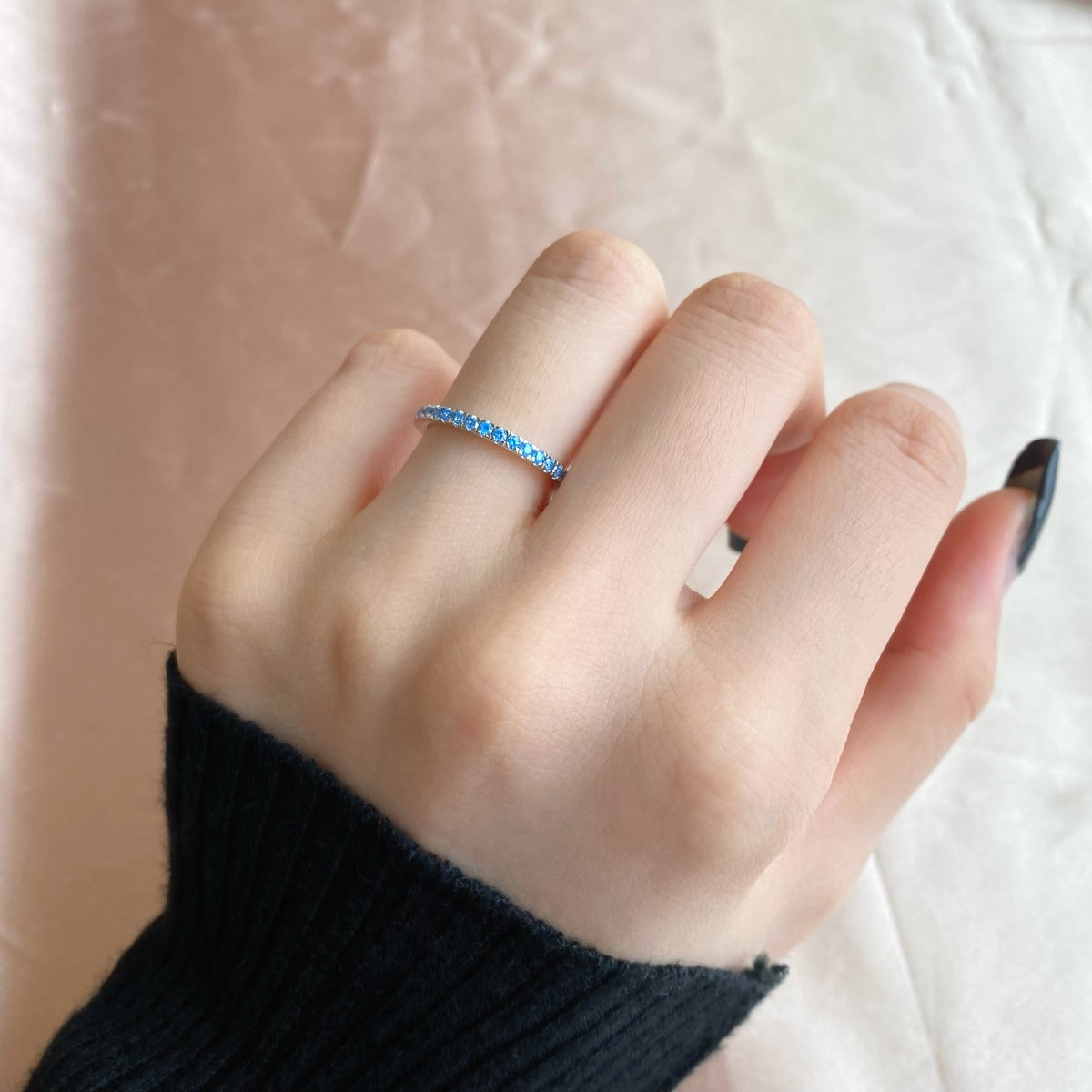 [Lucky Star]Delicate Sparkling Round Cut Daily Ring