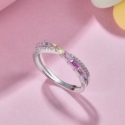 [Lucky Star]Energetic Elegant Radiant Cut Party Ring