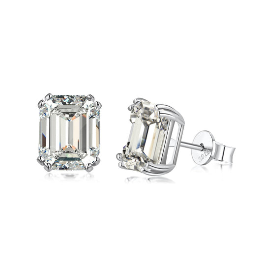[Lucky Star]Dazzling Square Shape Earrings