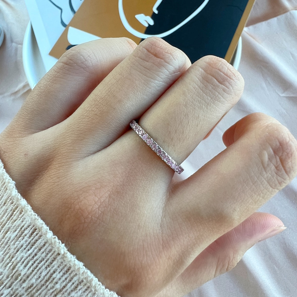 [Lucky Star]Delicate Sparkling Round Cut Daily Ring
