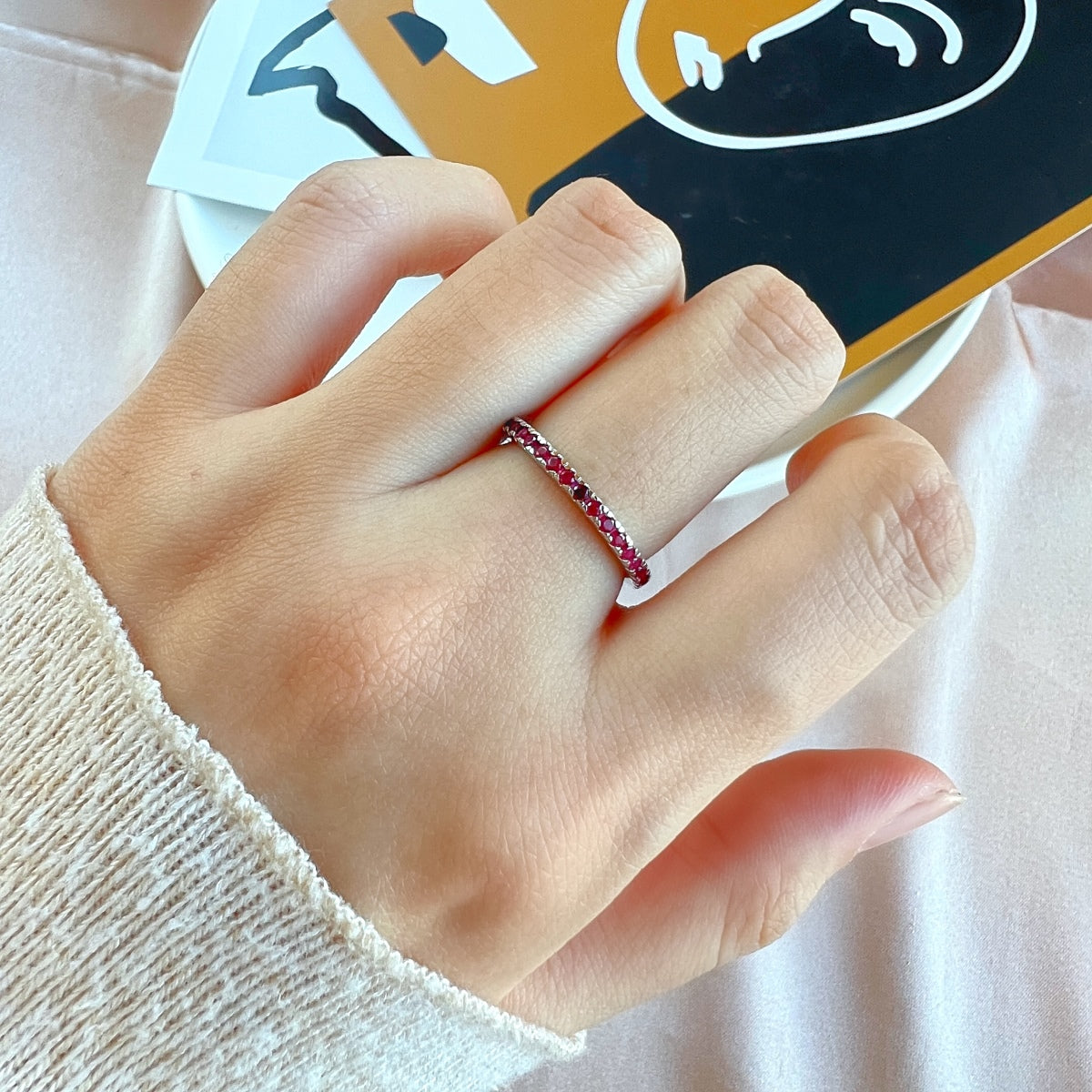 [Lucky Star]Delicate Sparkling Round Cut Daily Ring