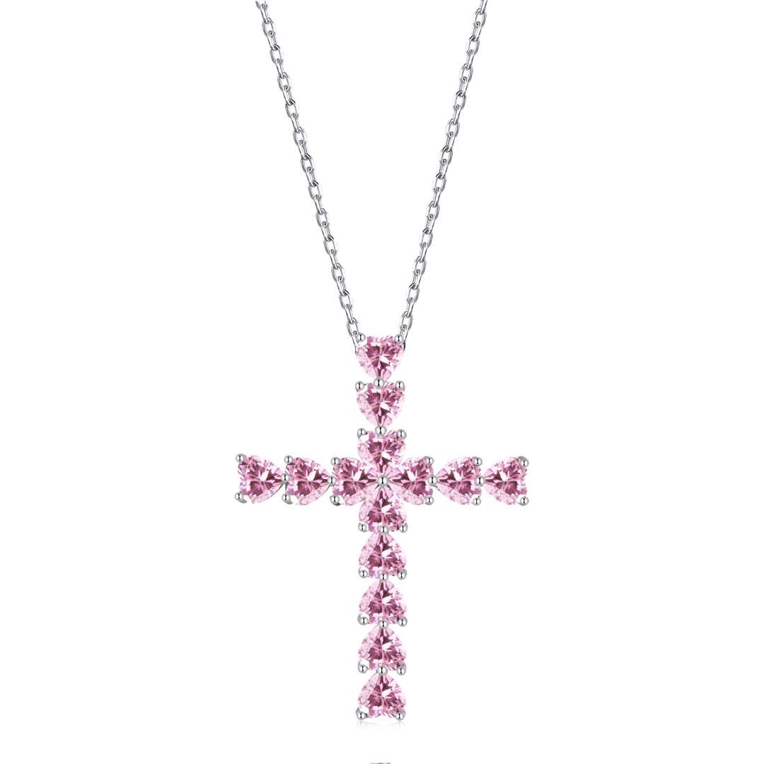 [Lucky Star]Radiant Cross Shape Necklace