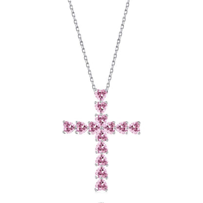 [Lucky Star]Radiant Cross Shape Necklace