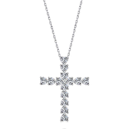 [Lucky Star]Radiant Cross Shape Necklace