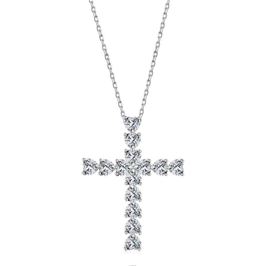 [Lucky Star]Radiant Cross Shape Necklace