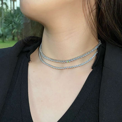 [Lucky Star]Elegant Tennis Chain Necklace