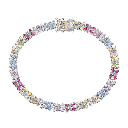 [Lucky Star]Radiant Colorful Emerald Cut Party Bracelet