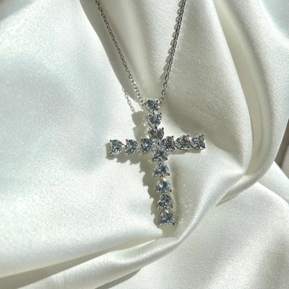 [Lucky Star]Radiant Cross Shape Necklace