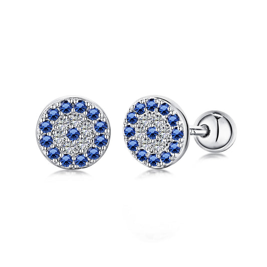 [Lucky Star]Devil's Eye Ear Bone Nail Earrings