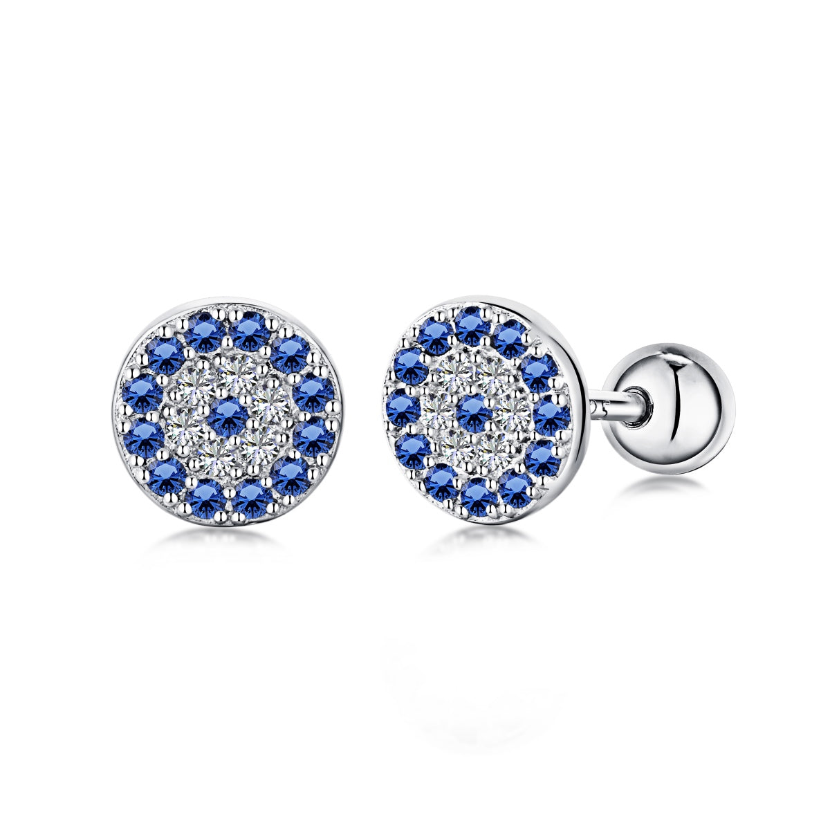 [Lucky Star]Devil's Eye Ear Bone Nail Earrings