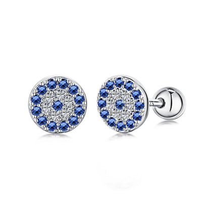 [Lucky Star]Devil's Eye Ear Bone Nail Earrings