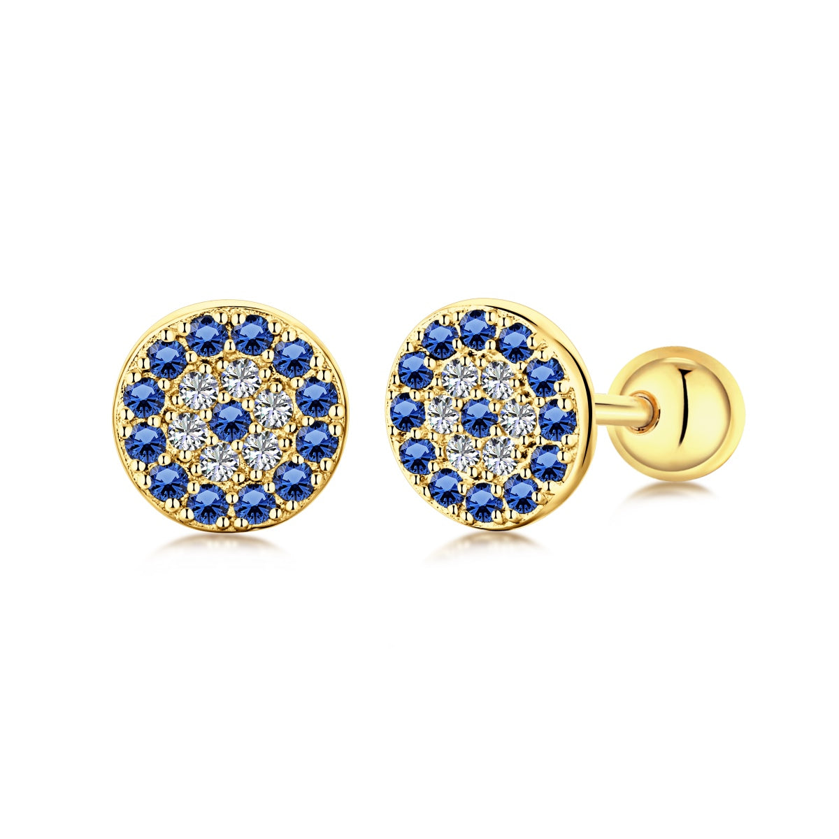 [Lucky Star]Devil's Eye Ear Bone Nail Earrings