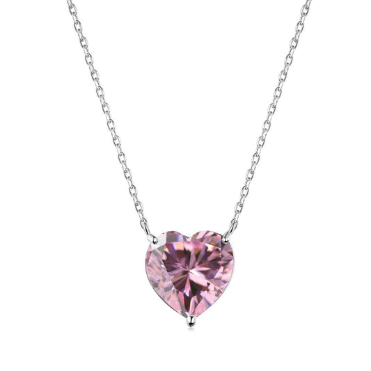 [Lucky Star]6.0 carat Radiant Heart Shape Necklace