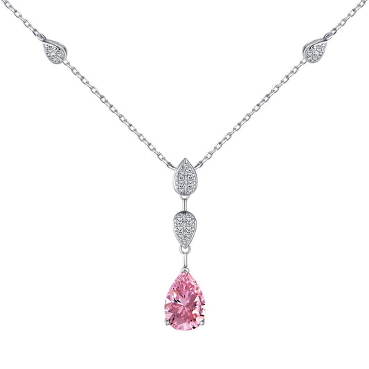 [Lucky Star]Dazzling Pear Cut Necklace