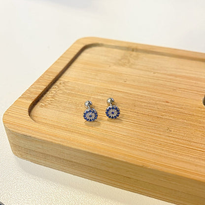 [Lucky Star]Devil's Eye Ear Bone Nail Earrings