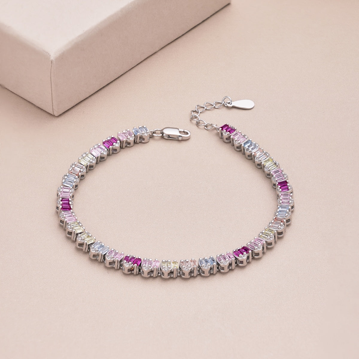 [Lucky Star]Delicate Colorful Emerald Cut Party Bracelet