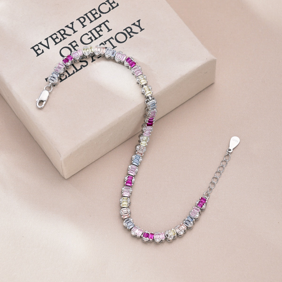 [Lucky Star]Delicate Colorful Emerald Cut Party Bracelet