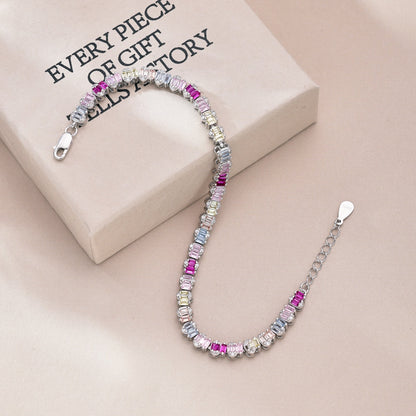 [Lucky Star]Delicate Colorful Emerald Cut Party Bracelet