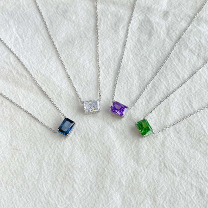 [Lucky Star]Luxurious Square Shape Colorful Necalack