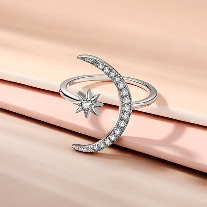 [Lucky Star]Eternity Moon & Star Ring