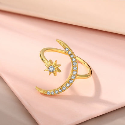 [Lucky Star]Eternity Moon & Star Ring