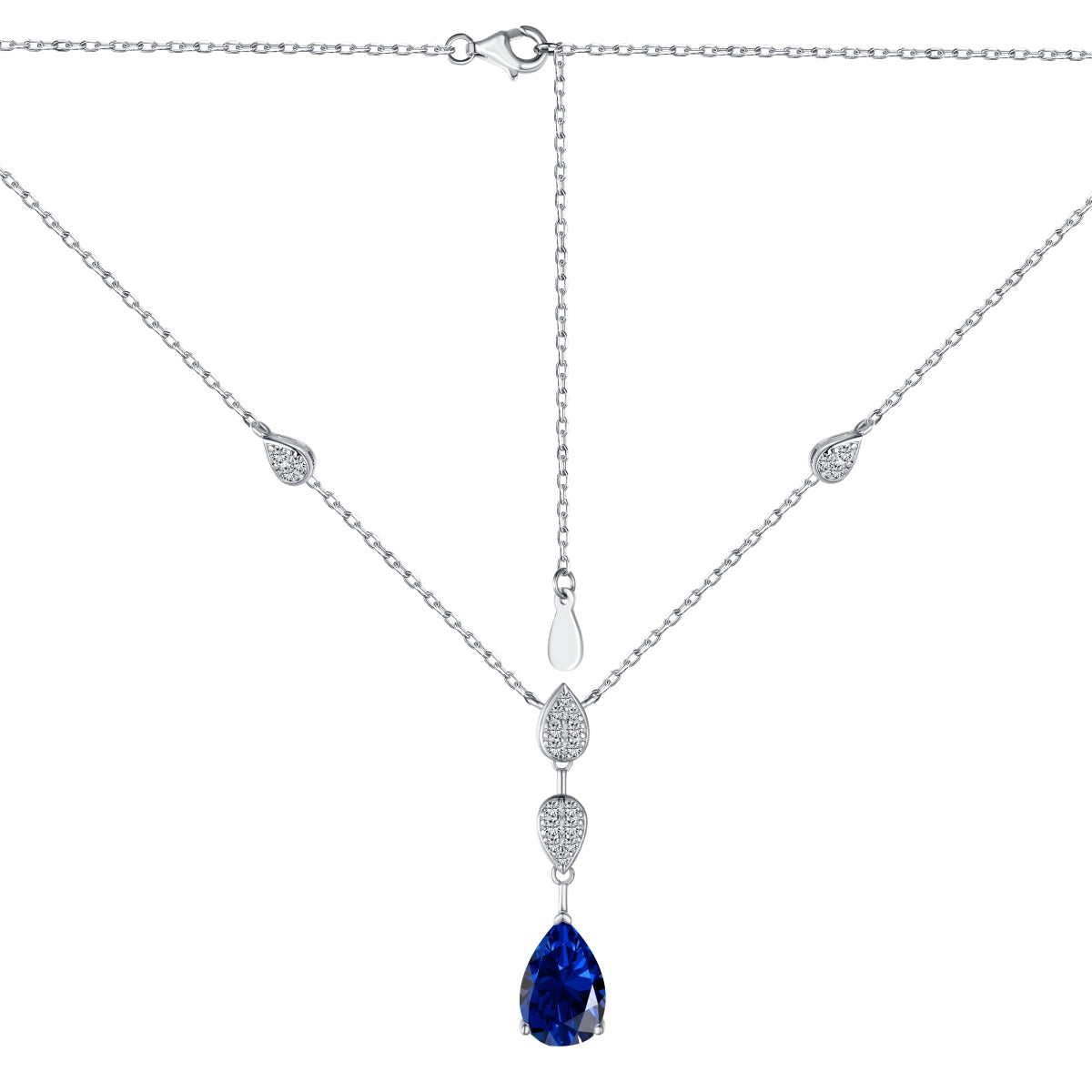 [Lucky Star]Dazzling Pear Cut Necklace