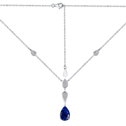 [Lucky Star]Dazzling Pear Cut Necklace