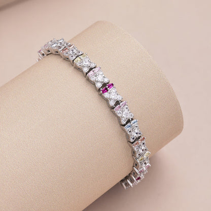 [Lucky Star]Unique Colorful Flower Shape Daily Bracelet
