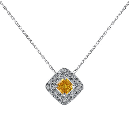 [Lucky Star]Sparkling Asscher Cut Necklace