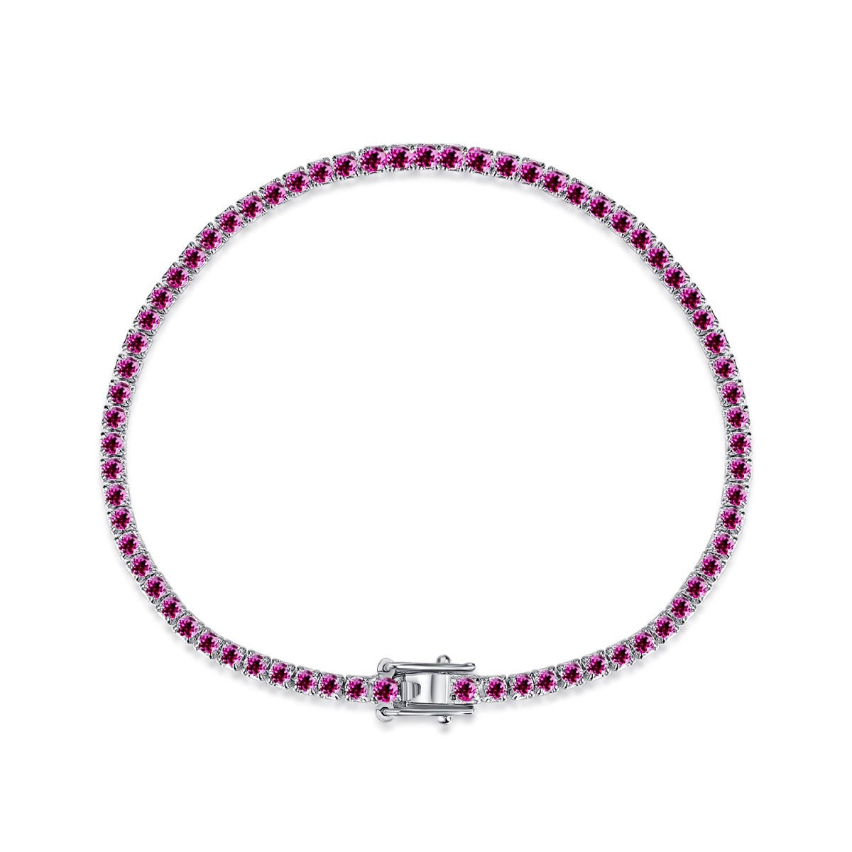 [Lucky Star]Dazzling Colorful Round Cut Daily Bracelet