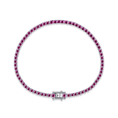 [Lucky Star]Dazzling Colorful Round Cut Daily Bracelet