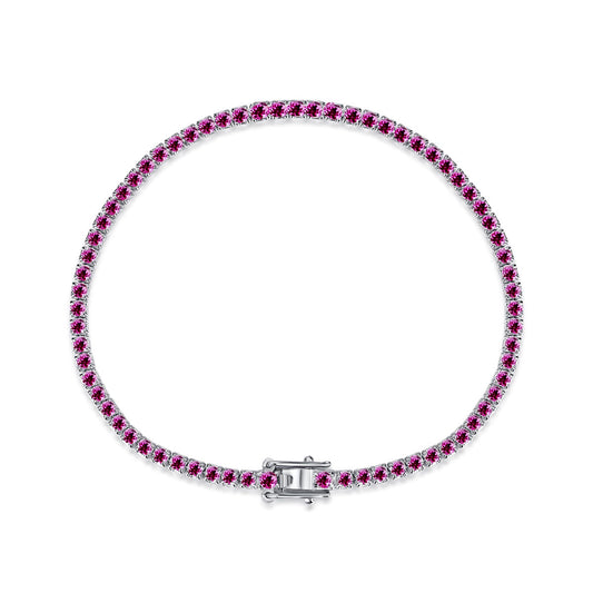 [Lucky Star]Dazzling Colorful Round Cut Daily Bracelet