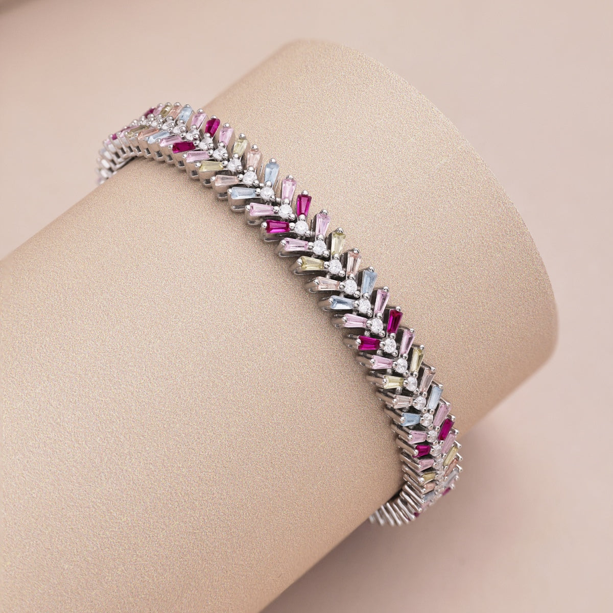 [Lucky Star]Dainty Radiant Emerald Cut Daily Bracelet
