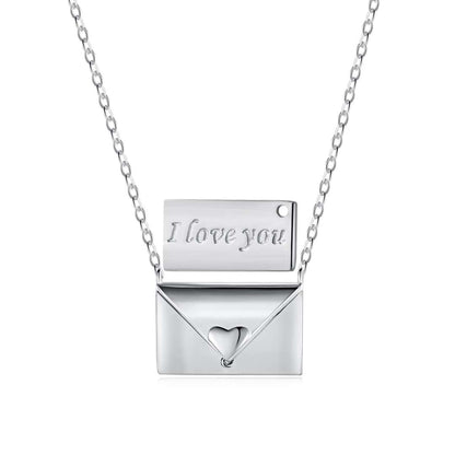 [Lucky Star]Envelope Heart Shape Mother's Day Necklace