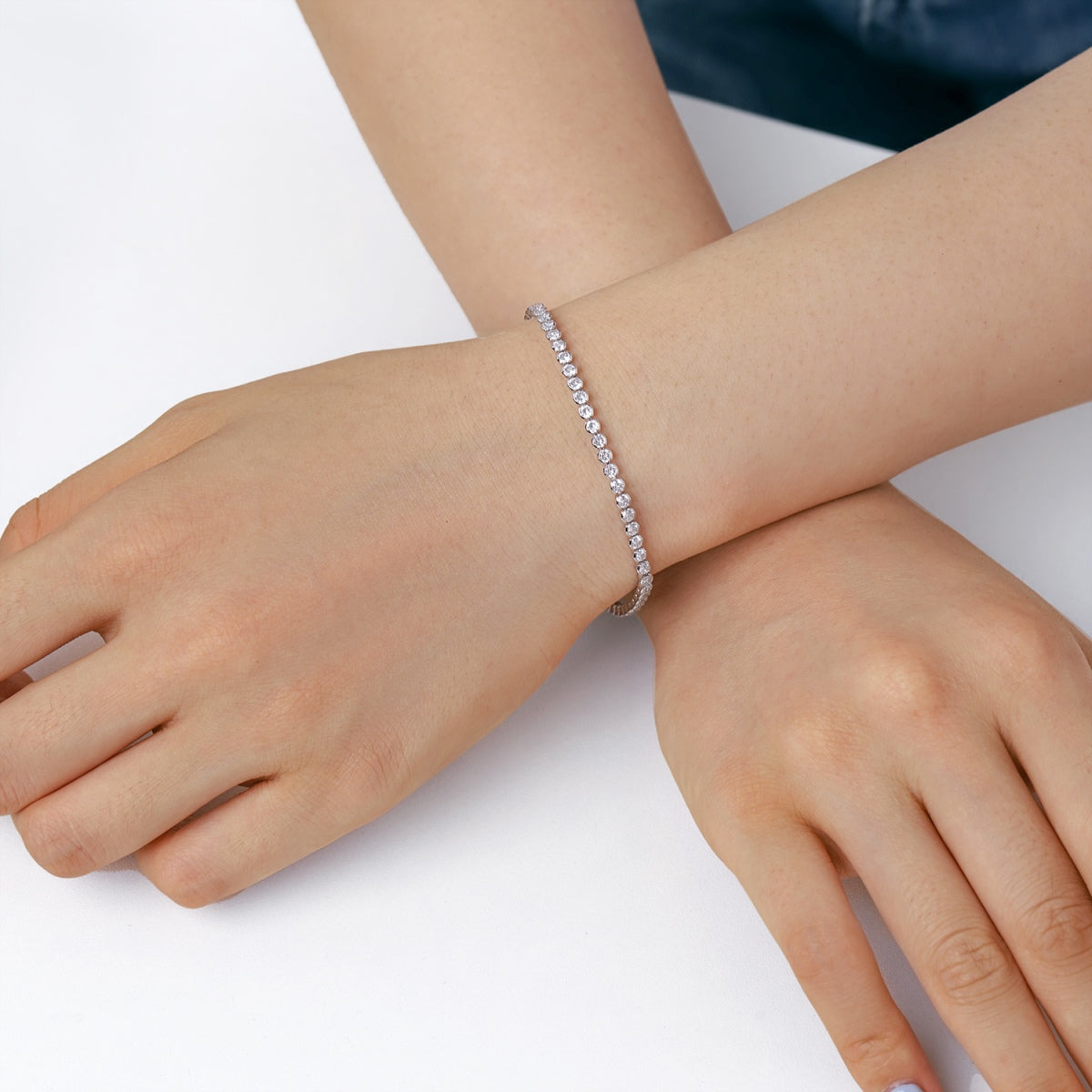 [Lucky Star]Dazzling Sparkling Round Cut Daily Bracelet