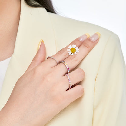[Lucky Star]Elegant Vivid Round Cut Daily Ring