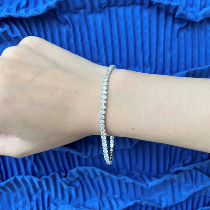 [Lucky Star]Sparkling Round Cut Daily Bracelet