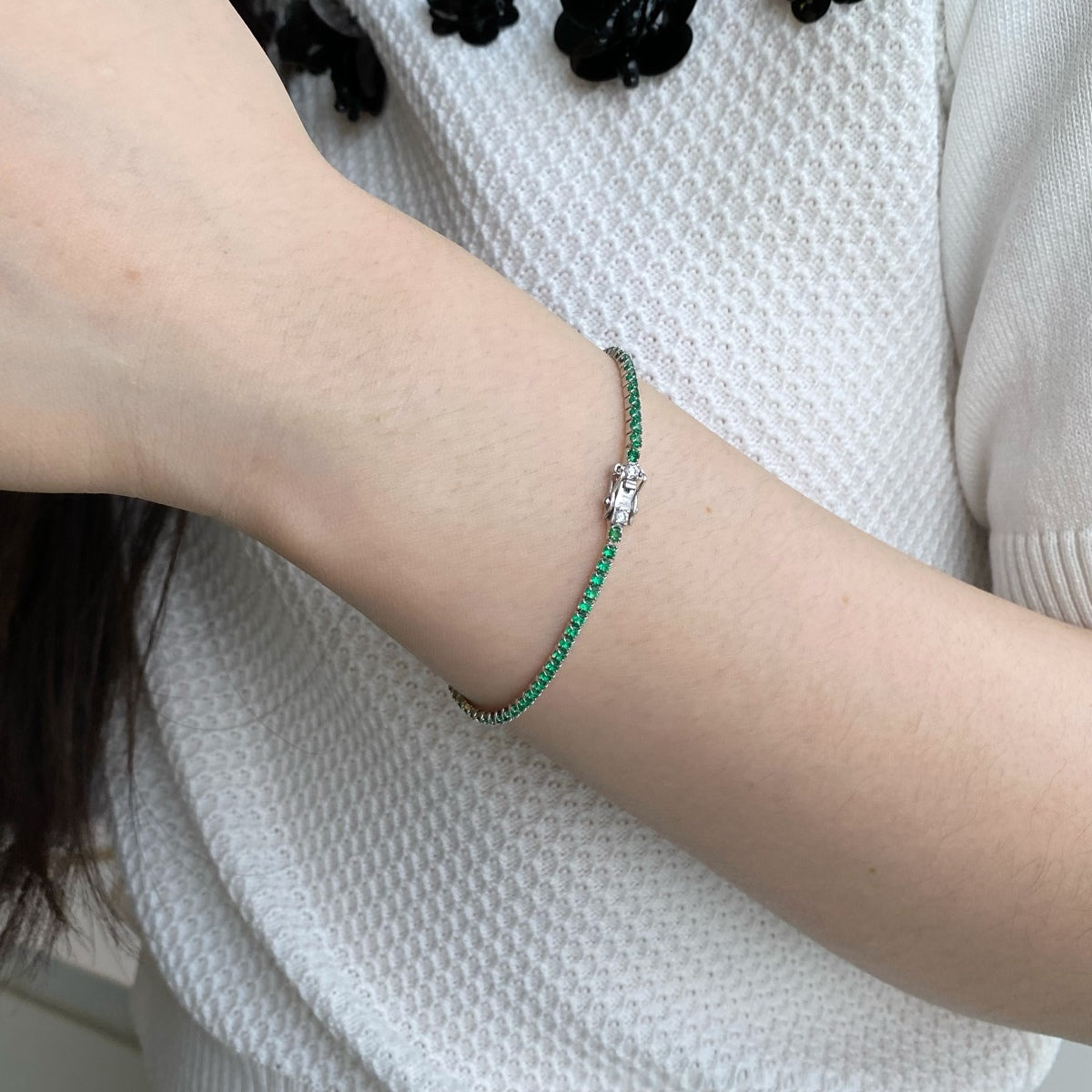 [Lucky Star]Dazzling Colorful Round Cut Daily Bracelet