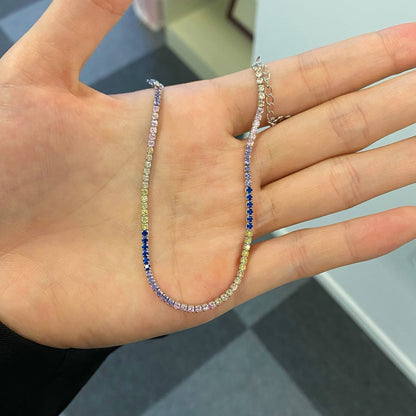 [Lucky Star]Radiant Shinning Princess Cut Tennis Bracelet