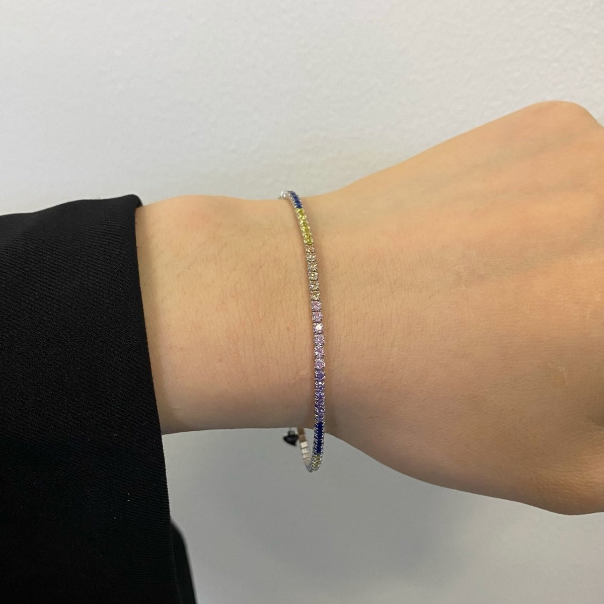 [Lucky Star]Radiant Shinning Princess Cut Tennis Bracelet