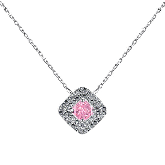 [Lucky Star]Sparkling Asscher Cut Necklace